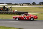 Allan Moffat's Mustang on track at Phillip Island